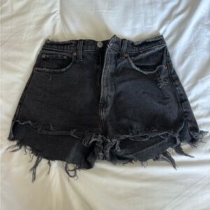 Black Abercrombie Jean shorts